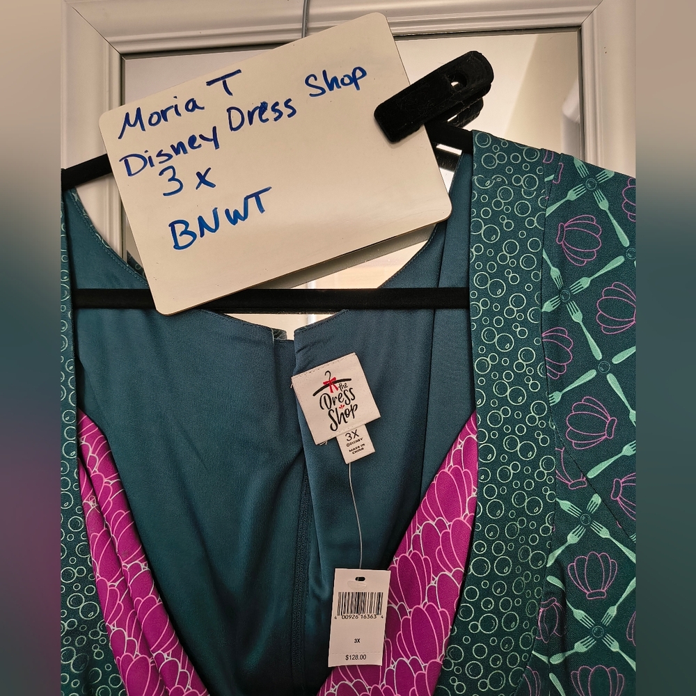 Disney Dress Shop Ariel Fit And Flare Dress 3x BNWT - The Little Mermaid